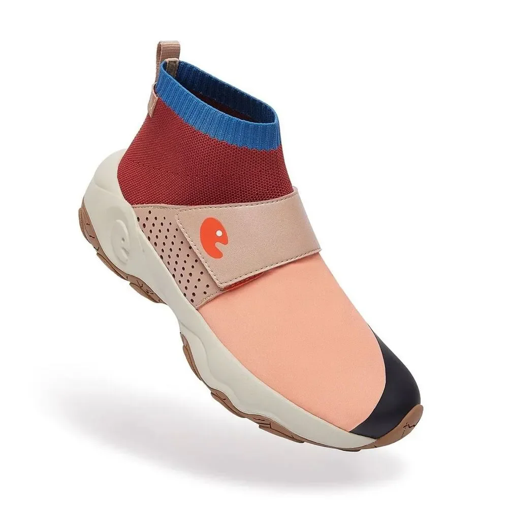 UIN Women's Walking Shoes Non-Slip Comfort Sneaker(Coral CAZORLA II) New No Box
